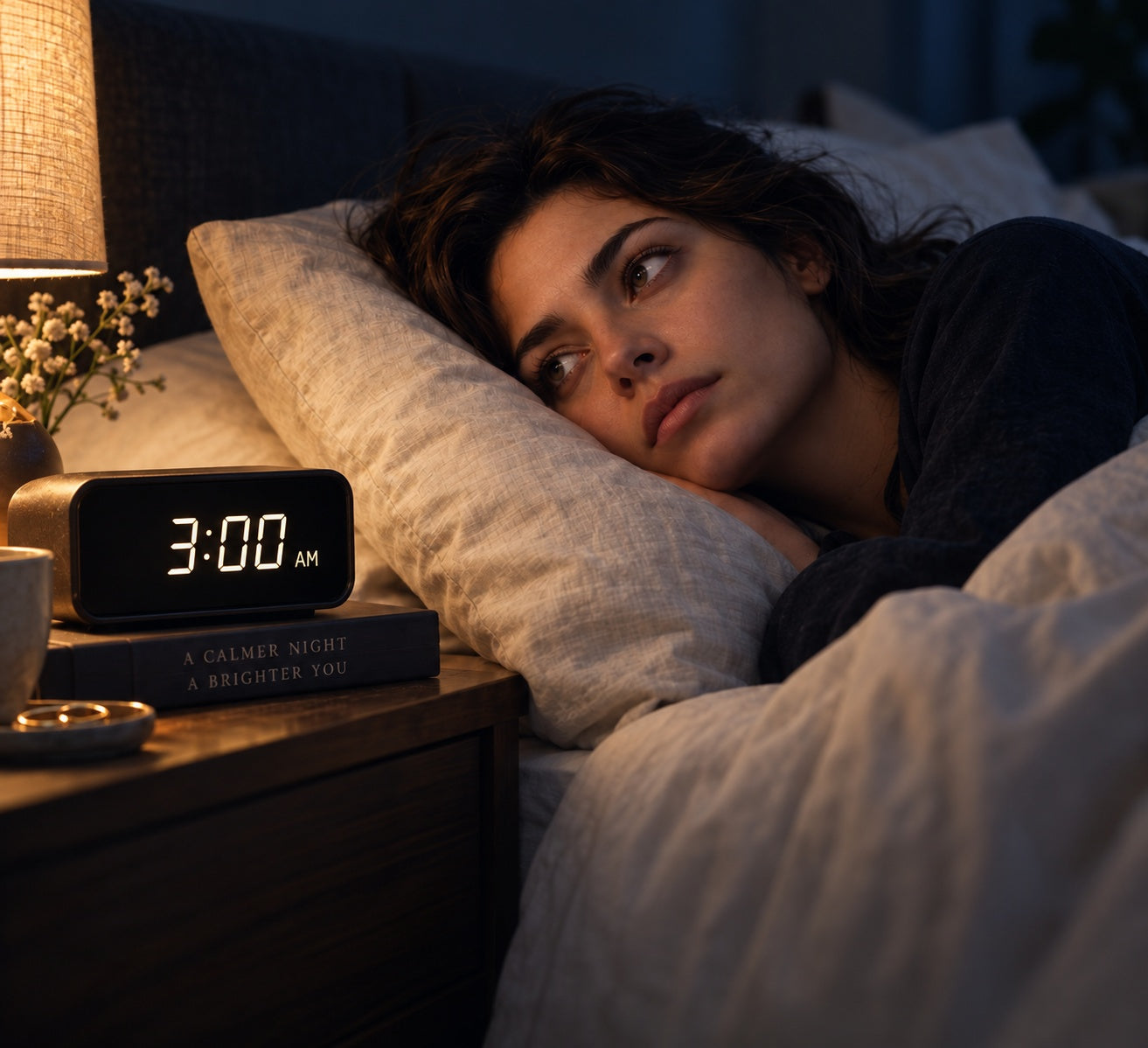 Awake at 3:00 AM in bed